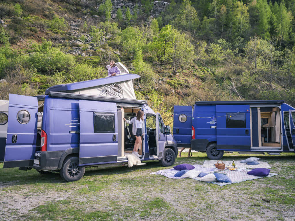 The Øbernight and the Øberwild campervans